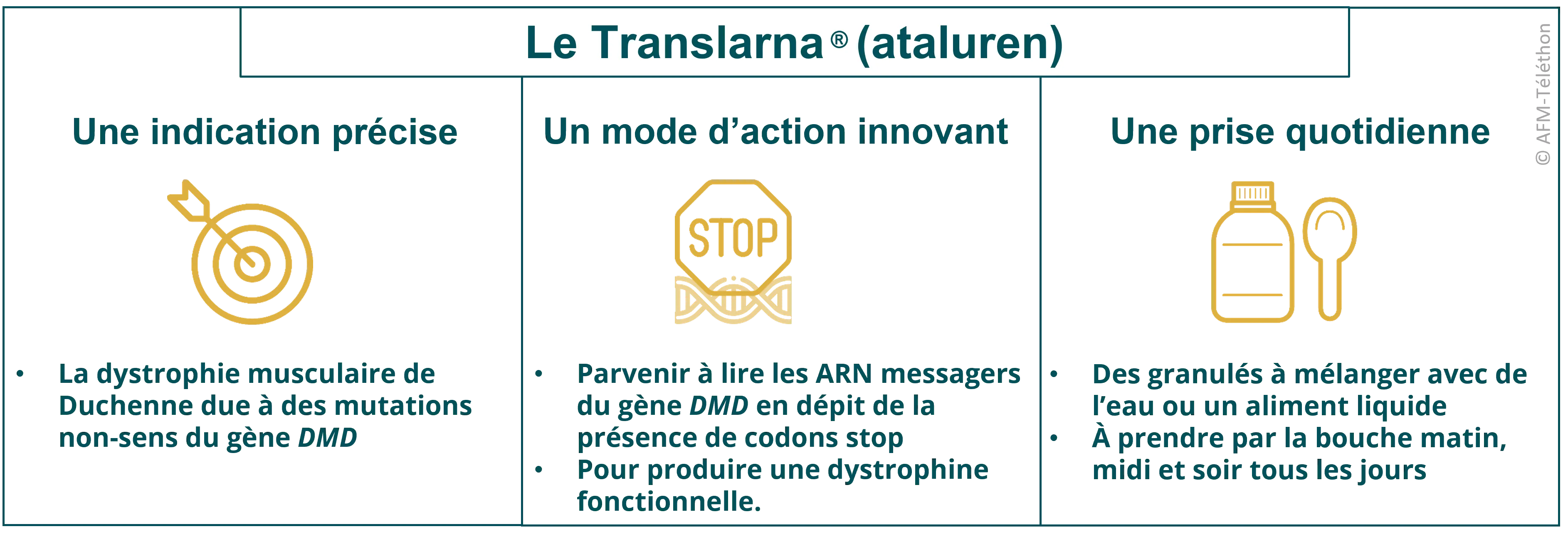 Infographie - Le Translarna ® (ataluren) 