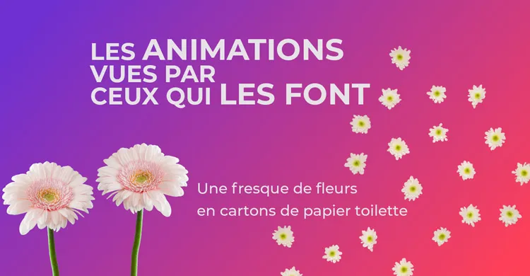 fleurs en carton