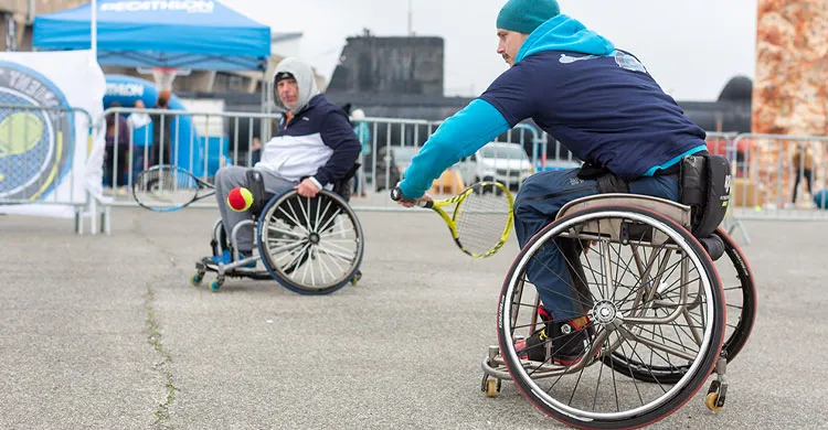 Match handi-tennis à Lorient